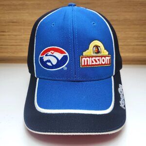 Western Bulldogs AFL On Field Cap Hat Strap Back Adjustable Unisex Kooga